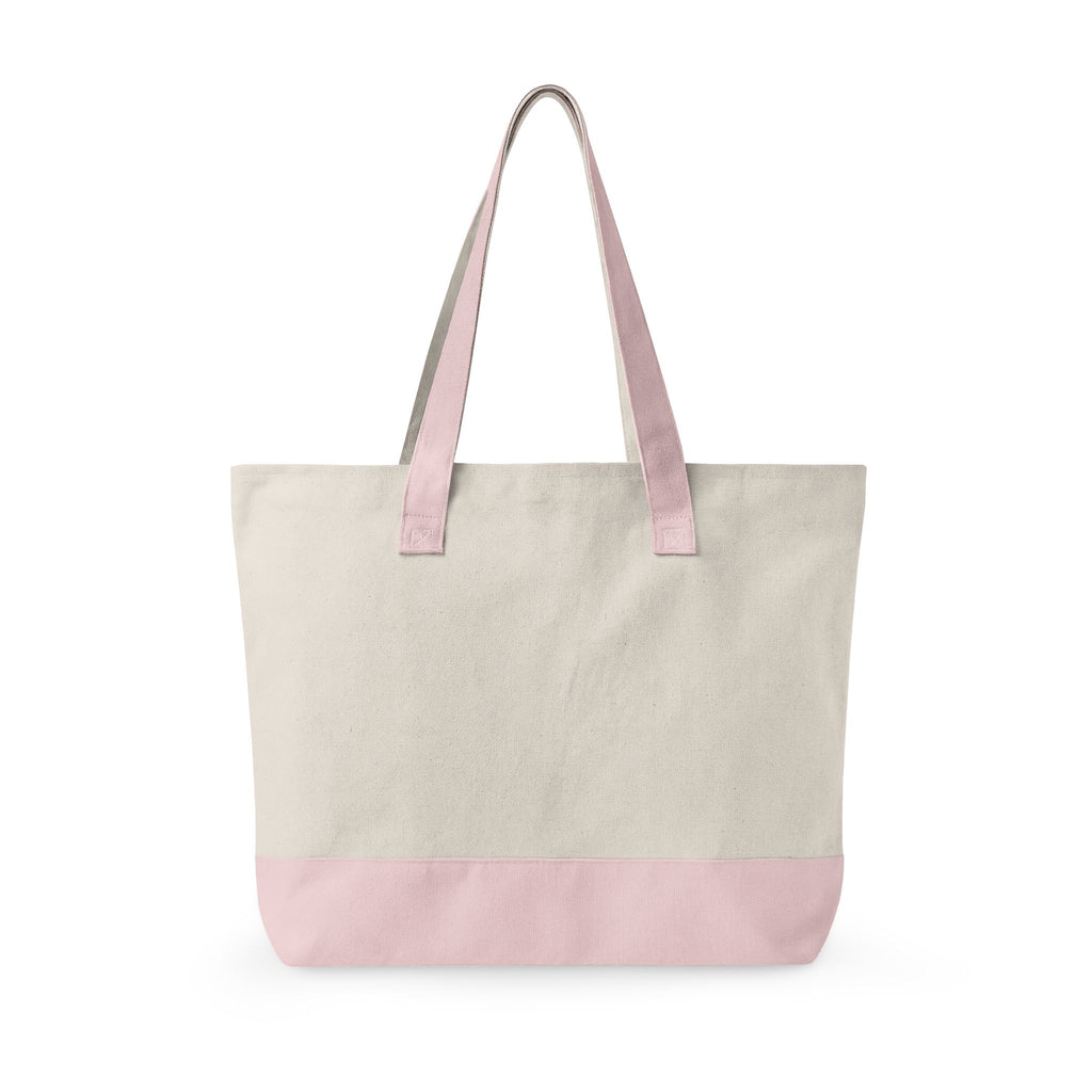 Zippered Canvas Tote Carry Shoulder Bag