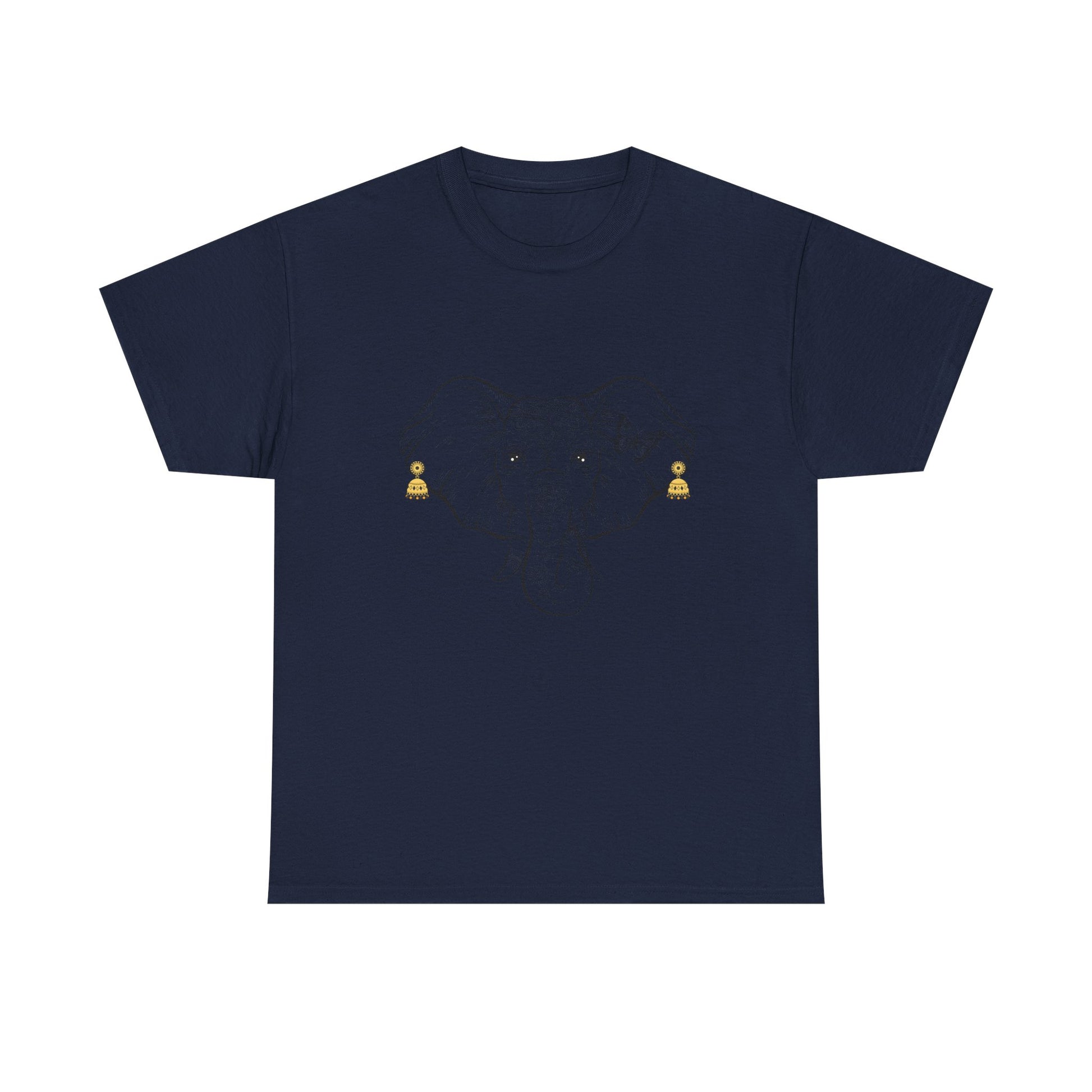 Elephant With Earrings Heavy Cotton Shirt