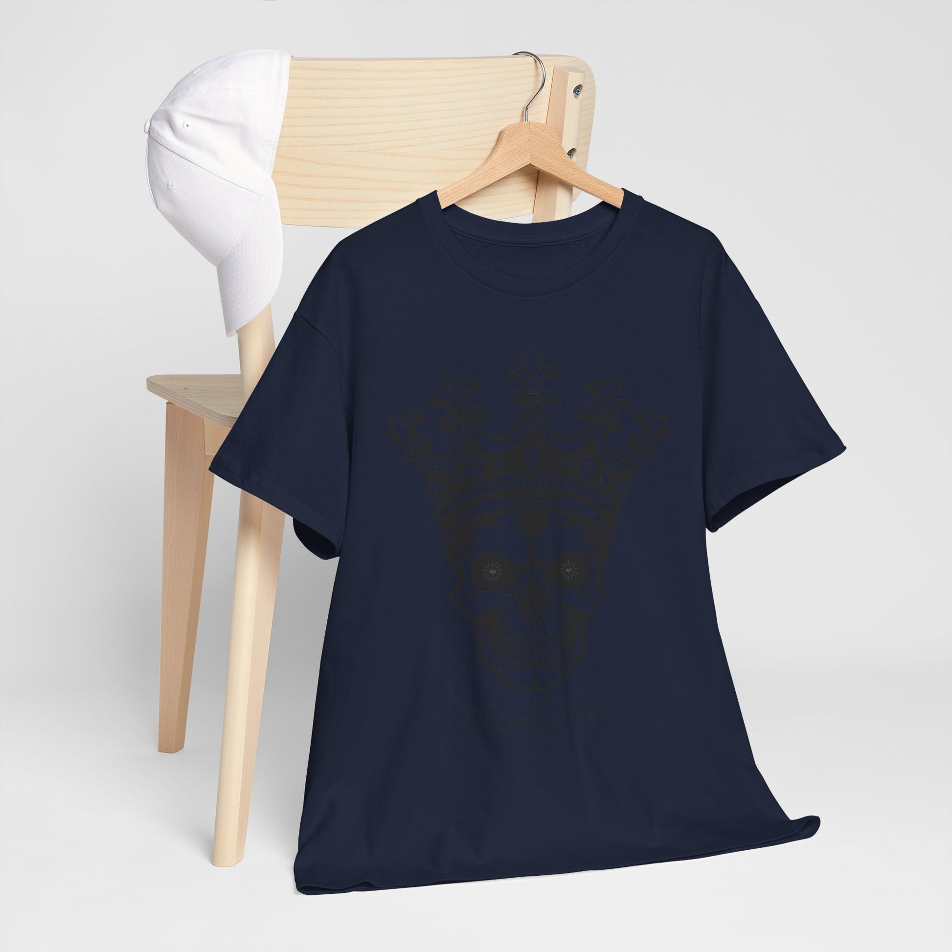 Skull "Excellence" Cotton Tee Shirt Transparent